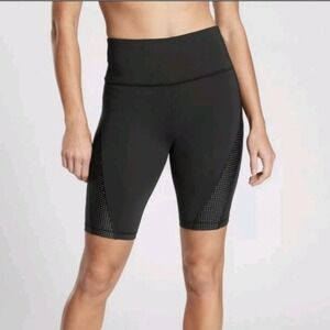 ATHLETA HIIT It 9"‎ Biker Short Black Size Small Activewear Athletic Workwear